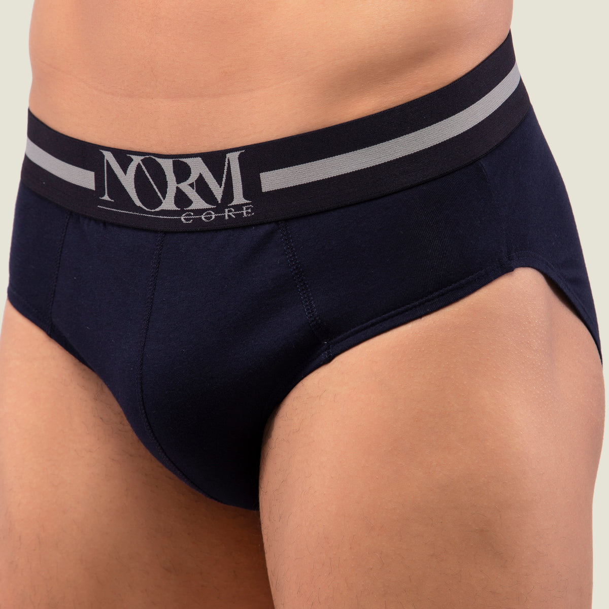 Navy Blue Brief with Black Waistband
