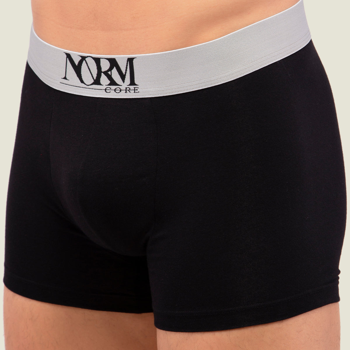 Black Trunk with Silver Waistband