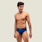 Blue Brief with Black Waistband