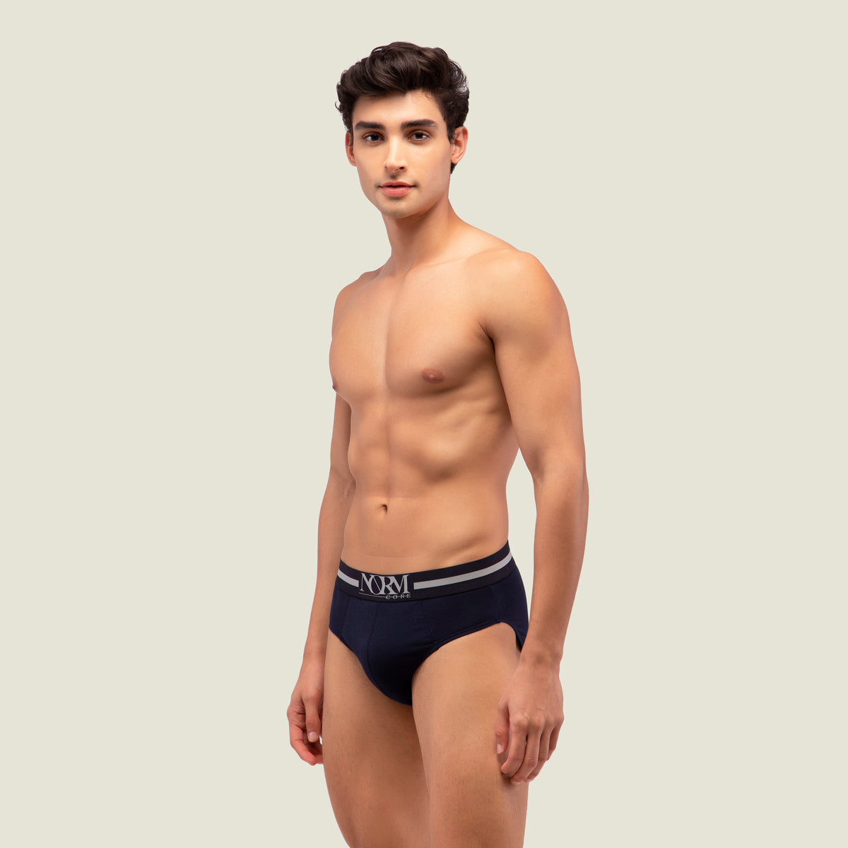 Navy Blue Brief with Black Waistband