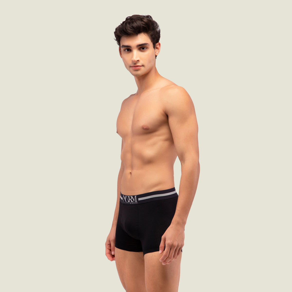 Navy Blue Trunk with Black Waistband