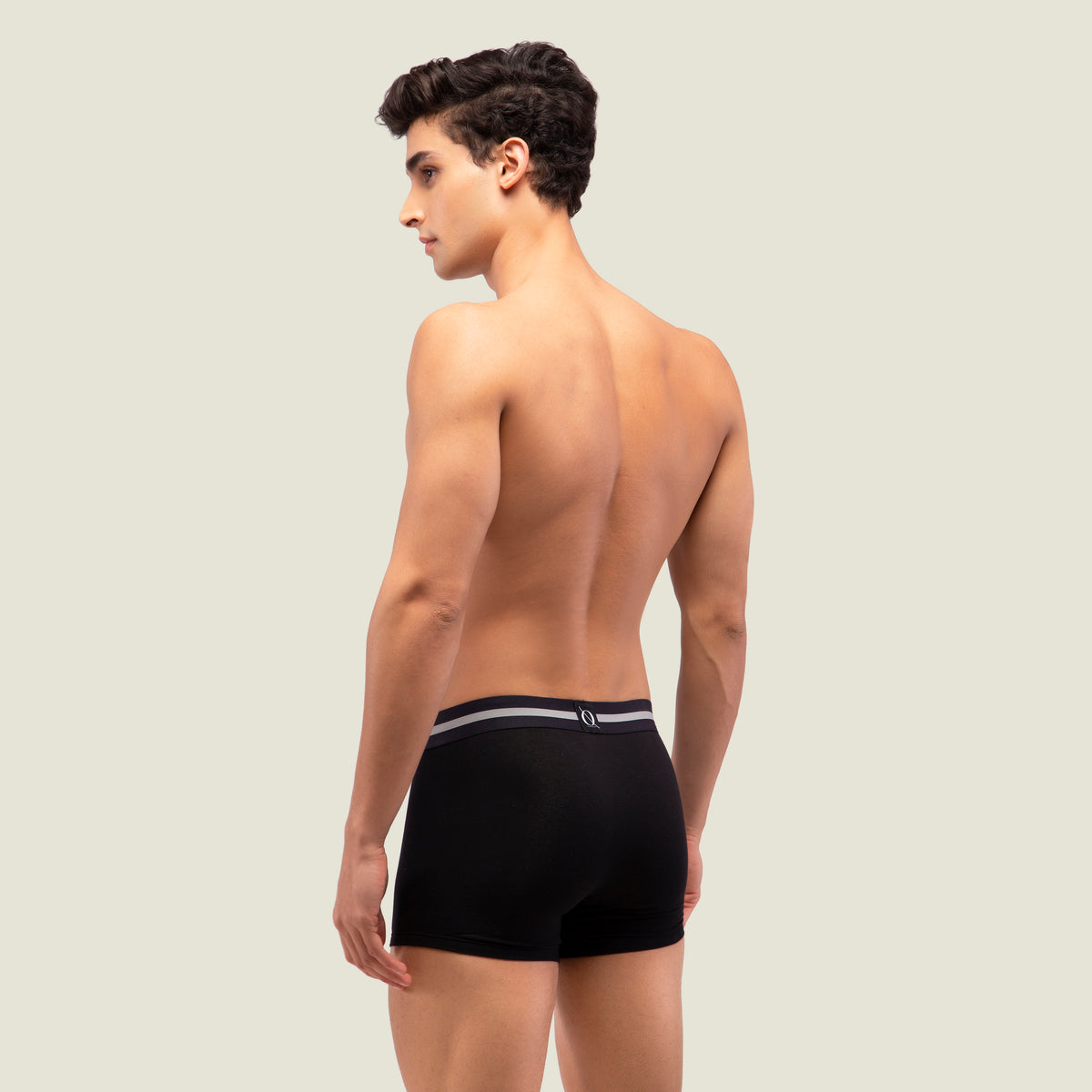 Navy Blue Trunk with Black Waistband