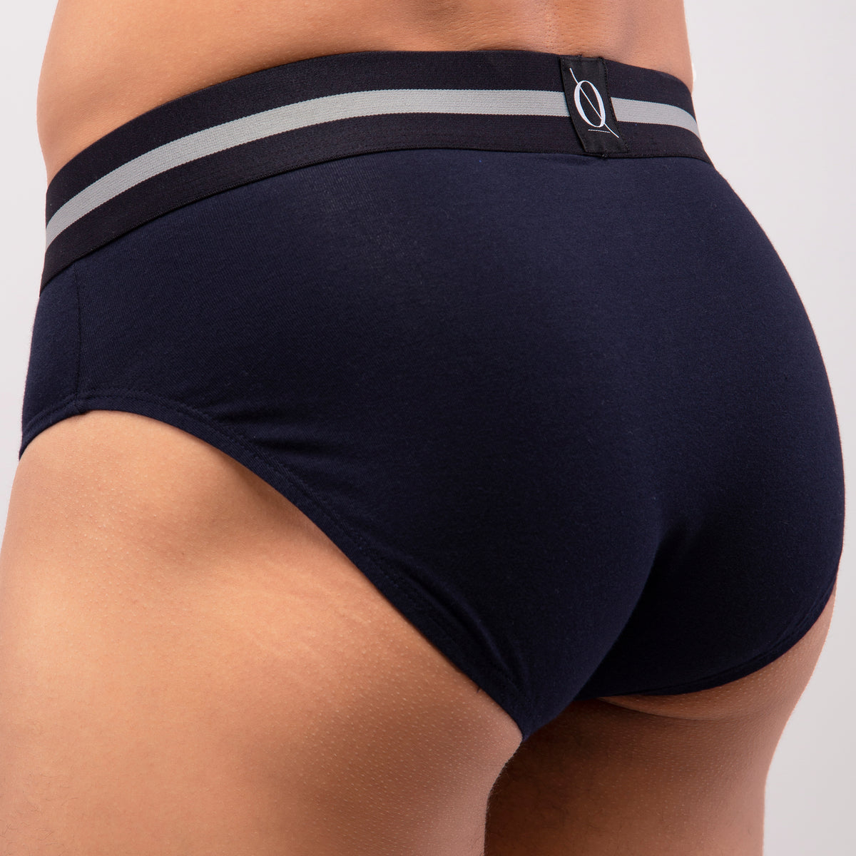 Navy Blue Brief with Black Waistband