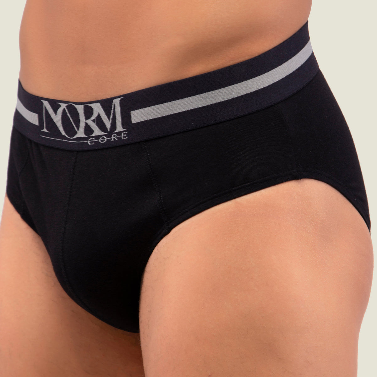 Black Brief with Black Waistband
